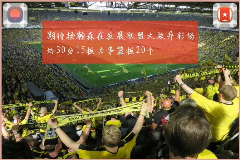 期待杨瀚森在发展联盟大放异彩场均30分15板力争篮板20个
