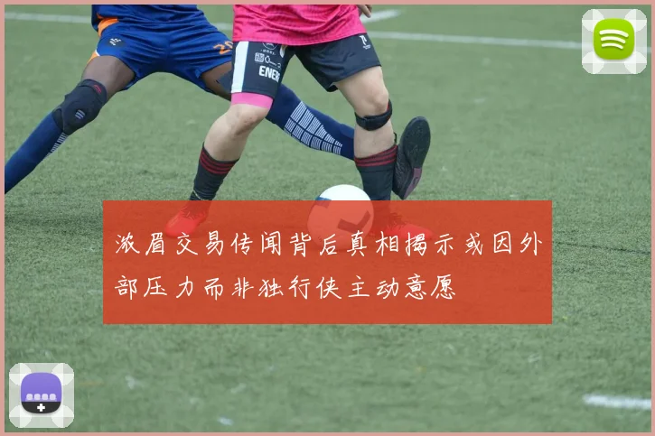 浓眉交易传闻背后真相揭示或因外部压力而非独行侠主动意愿