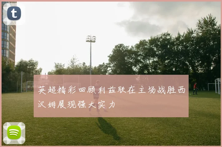 英超精彩回顾利兹联在主场战胜西汉姆展现强大实力